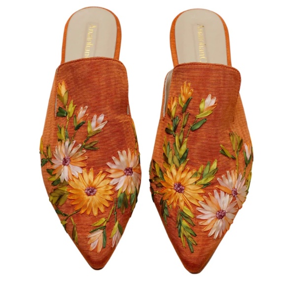 Anatolian Craft Handcrafted Sunkissed Mules - EUR 42 (see note) - NWOT - Picture 1 of 16